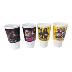 WWE Bojangles Cup Set Dudleys‎ Outsiders Hart Foundation Brothers Of Destruction